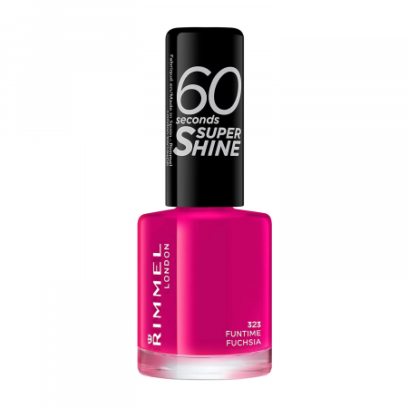 Produse manichiura si pedichiura - Lac de unghii Rimmel 60 Seconds Shine - 323 Funtime Fuschia, 8 ml