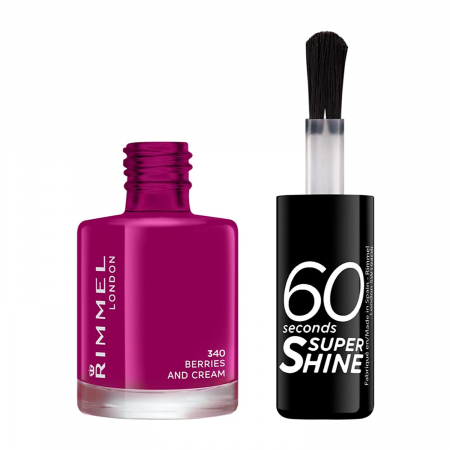 Lac de unghii Rimmel 60 Seconds Shine - 340 Berries and Cream, 8 ml [1]