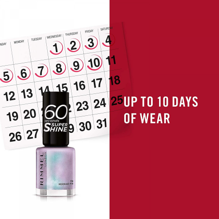 Lac de unghii Rimmel 60 Seconds Shine - 340 Berries and Cream, 8 ml [2]