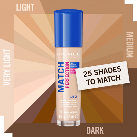 Fond de ten Rimmel London Match Perfection 300 Sand SPF 20, 30 ml [1]
