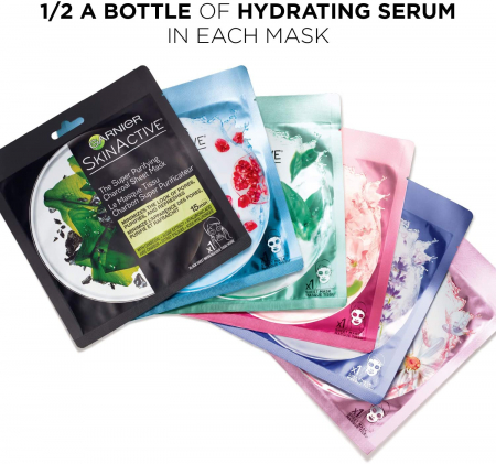 Mască șervețel Garnier Moisture + Aqua Bomb cu rodie, 32 g [7]