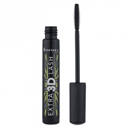 Mascara - Mascara Rimmel London Extra 3D Lash Black, 8 ml