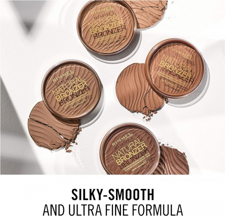 Pudră bronzantă pentru ten Rimmel Natural Bronzer, 001 Sunlight, 14 g [4]