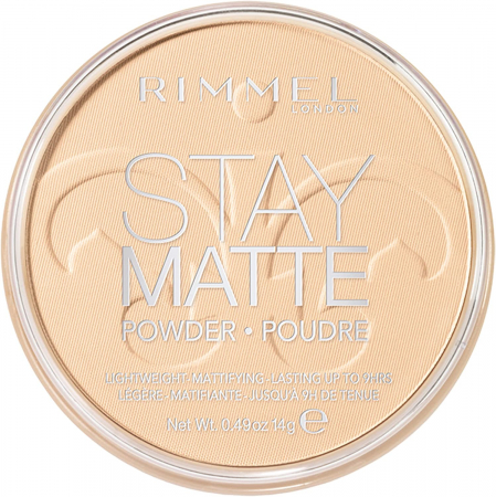 Pudră compactă Rimmel London Stay Matte 001 Transparent, 14 g [1]