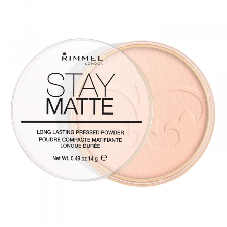 Pudră compactă Rimmel London Stay Matte, 02 Pink Blossom, 14 g [1]