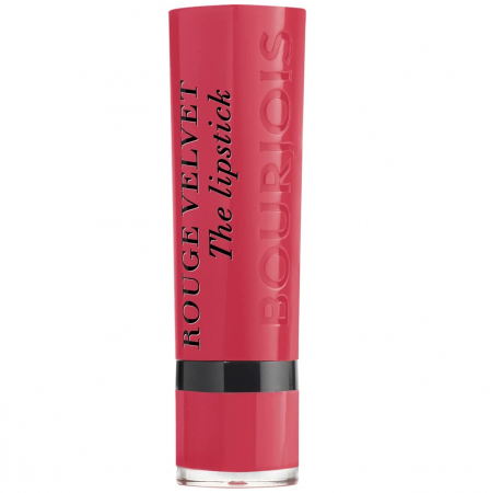 Ruj Bourjois Rouge Velvet The Lipstick 04 Hip Hip Pink, 2.4 g [3]
