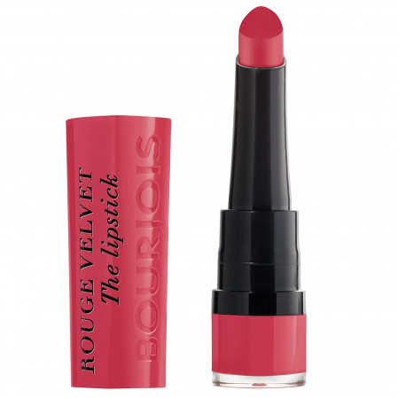 Buze - Ruj Bourjois Rouge Velvet The Lipstick 04 Hip Hip Pink, 2.4 g