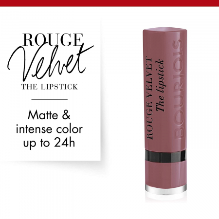 Ruj Bourjois Rouge Velvet The Lipstick, 17 From Paris With Mauve, 2,4 g [2]