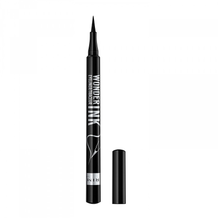 Eyeliner - Tuș de ochi cariocă Rimmel Wonder Ink Ultimate 24H, 001 Black, 1 ml