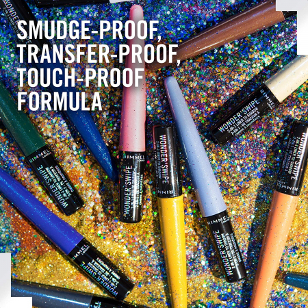 Tuș de ochi lichid și fard Rimmel London Wonder'Swipe, 006 My bae, 1.7 ml [12]