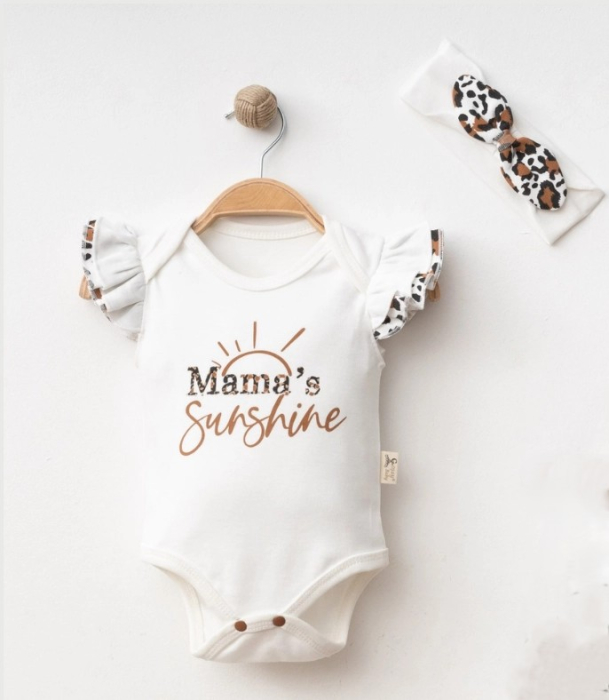 Body Fetițe Mama's Sunshine - Bumbac 100% Premium [4]