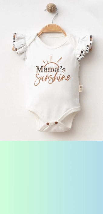 Body Fetițe Mama's Sunshine - Bumbac 100% Premium [5]