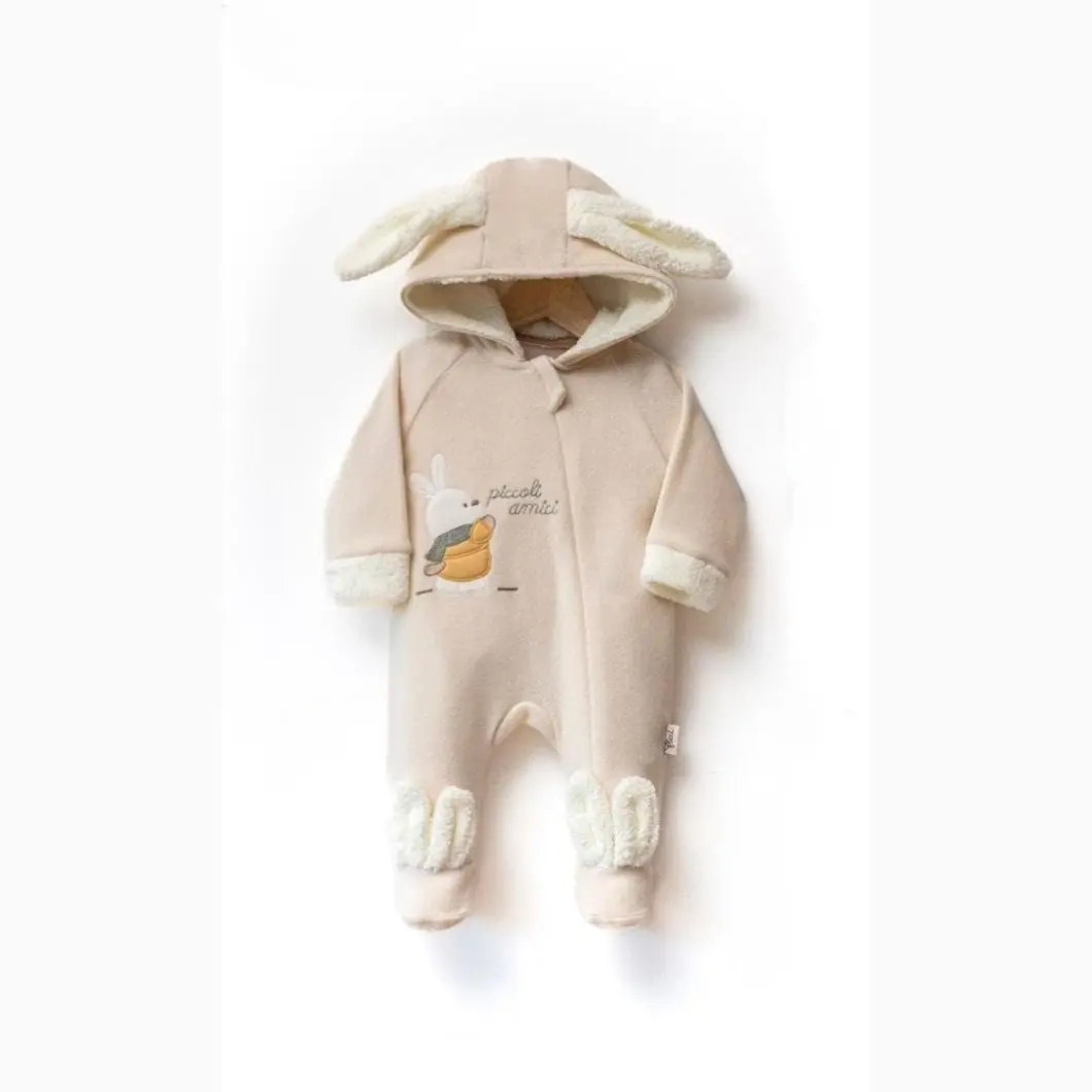 Combinezon Bebeluși Piccoli Amici Polar Bej [5]