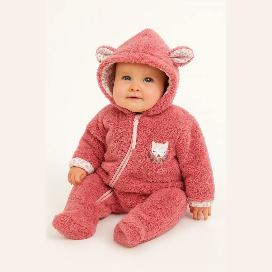Combinezon plușat Fetițe Winter Foxy 100% Bumbac [2]