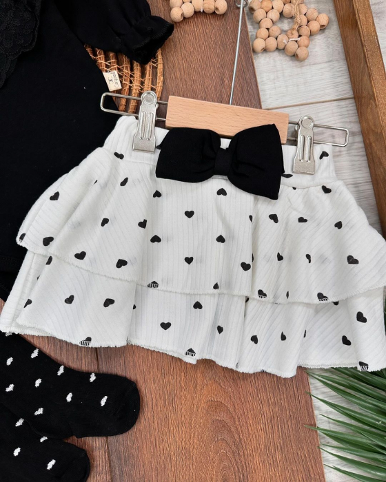 Compleu Bebeluşi Fetiţe 4 Piese Black Beauty [5]
