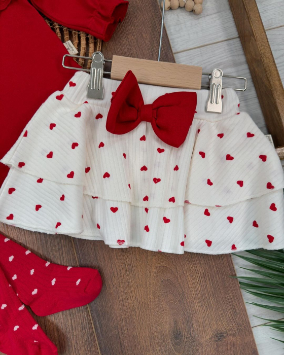 Compleu Bebeluşi Fetiţe 4 Piese Red Beauty [14]