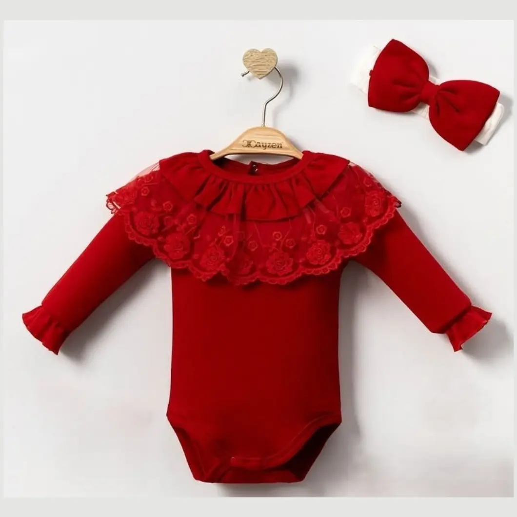 Compleu Bebeluşi Fetiţe 4 Piese Red Beauty [4]
