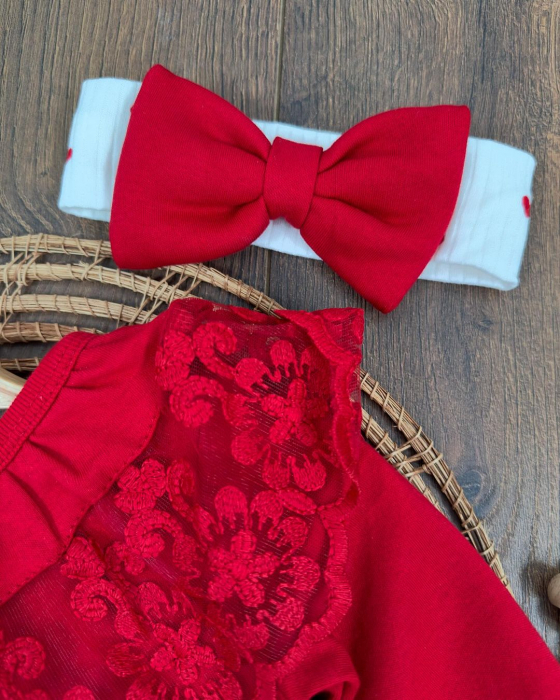 Compleu Bebeluşi Fetiţe 4 Piese Red Beauty [16]