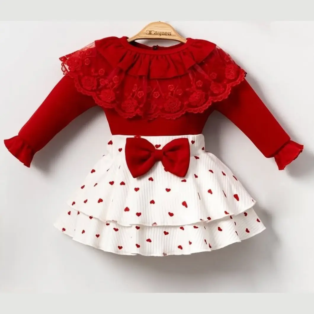 Compleu Bebeluşi Fetiţe 4 Piese Red Beauty [3]