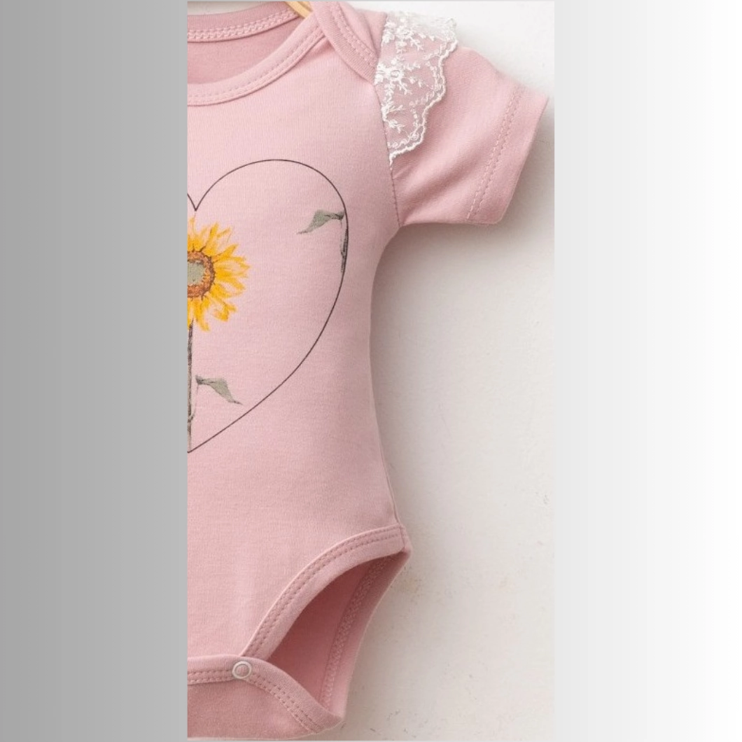 Set 3 Piese Fetițe Spring Sense Roz - Bumbac 100% Premium [6]