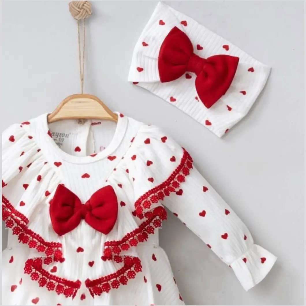 Rochiță Body Fetițe – Hearts Tradition – Bumbac OEKO-TEX [6]