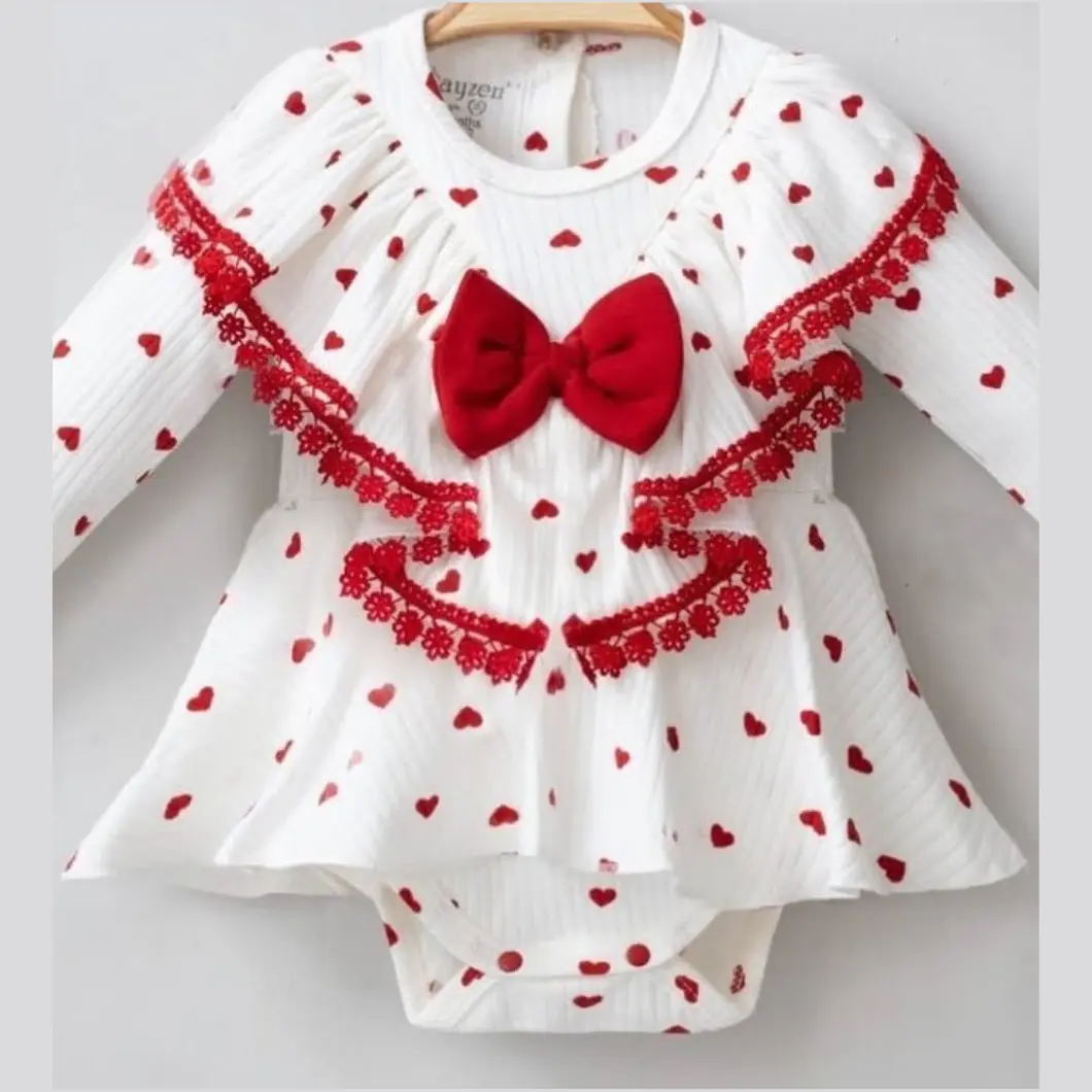 Rochiță Body Fetițe – Hearts Tradition – Bumbac OEKO-TEX [4]