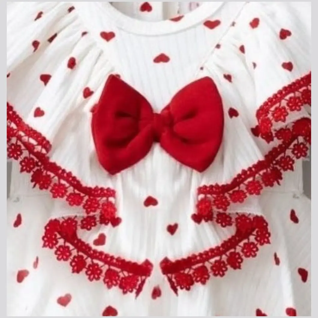 Rochiță Body Fetițe – Hearts Tradition – Bumbac OEKO-TEX [3]