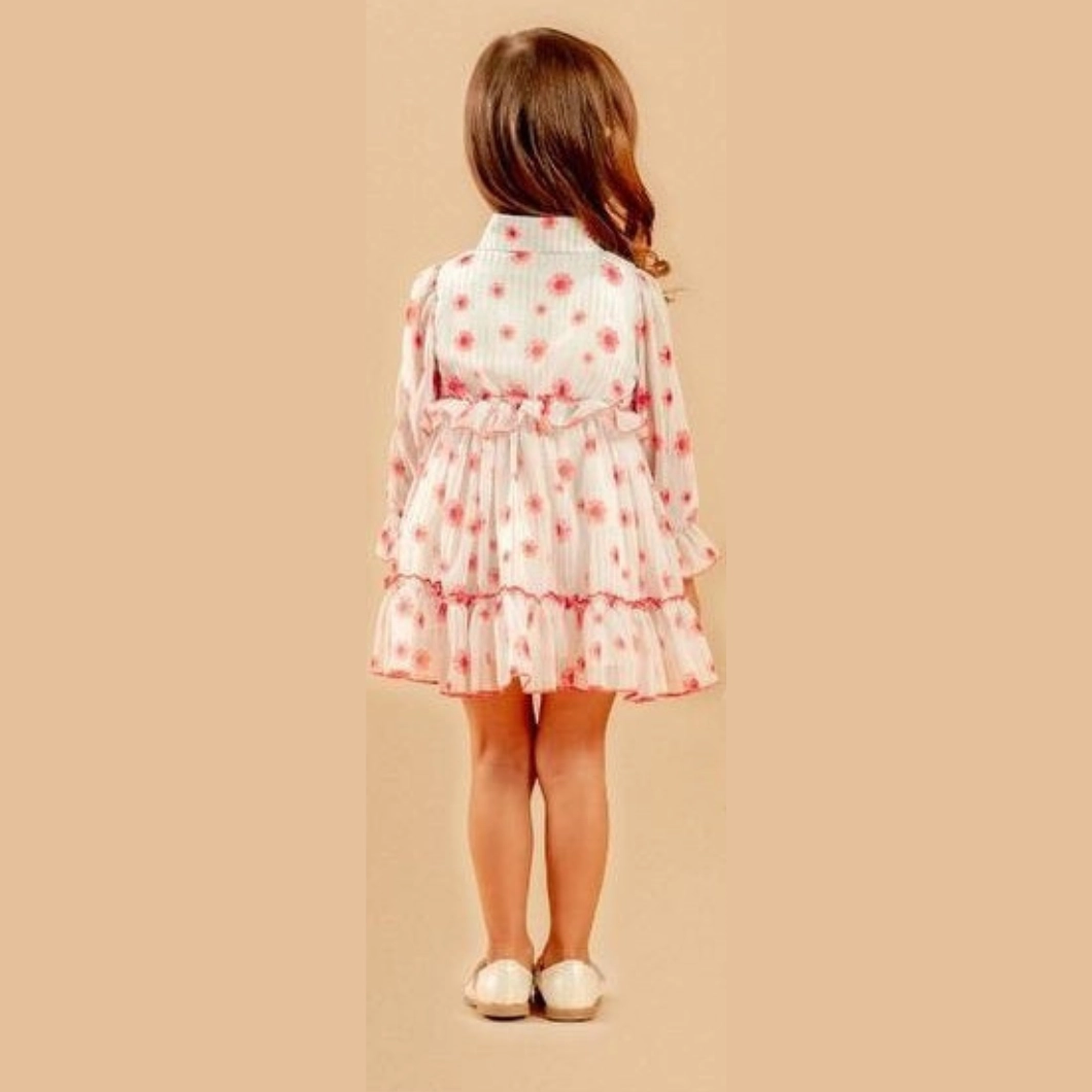 Rochiță Elegantă Fetițe - Miss Elliot, Voal, Floral, 9-30 luni [4]