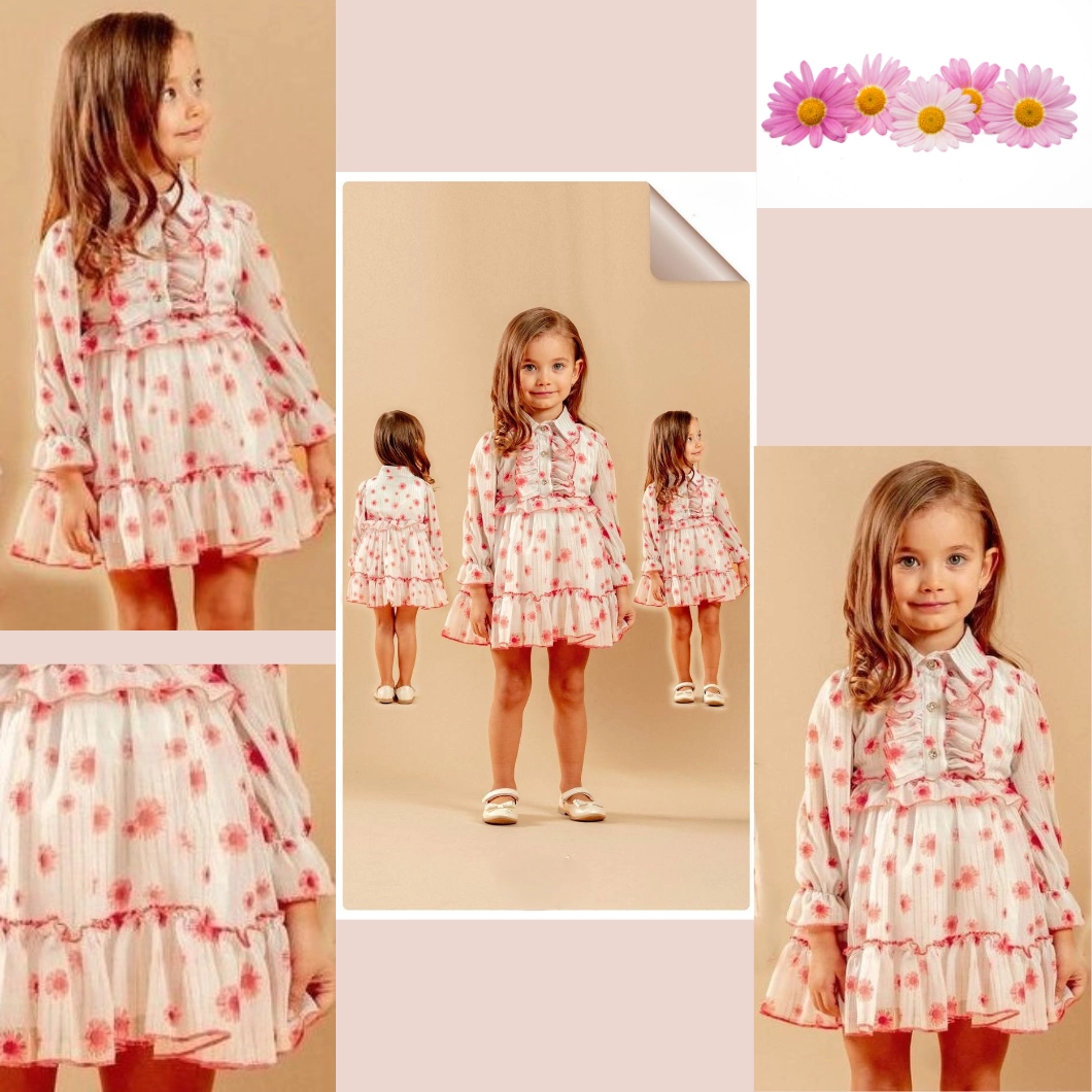 Rochiță Elegantă Fetițe - Miss Elliot, Voal, Floral, 9-30 luni [9]