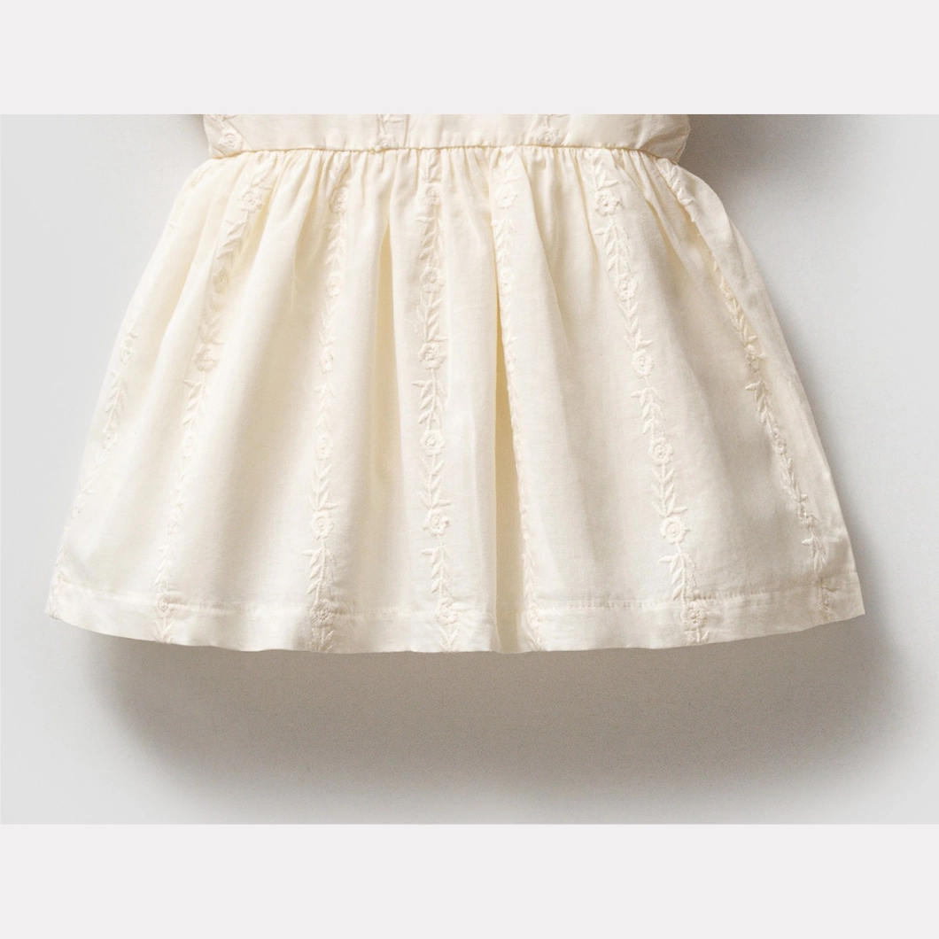 Rochiță lejeră din bumbac cu broderie florală - Dolores [5]