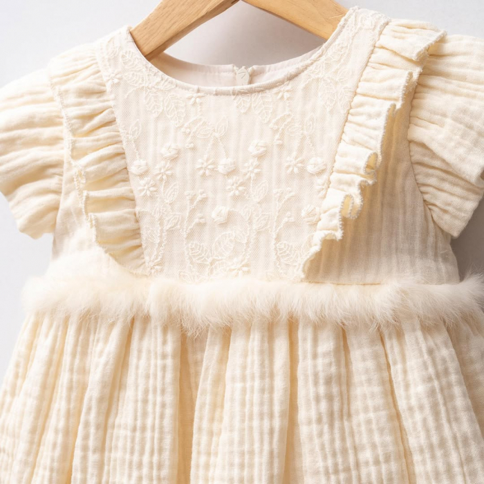 Set Rochiță și Bluziță Fetițe Esther – Delicatețe și Eleganță într-un Singur Set [3]