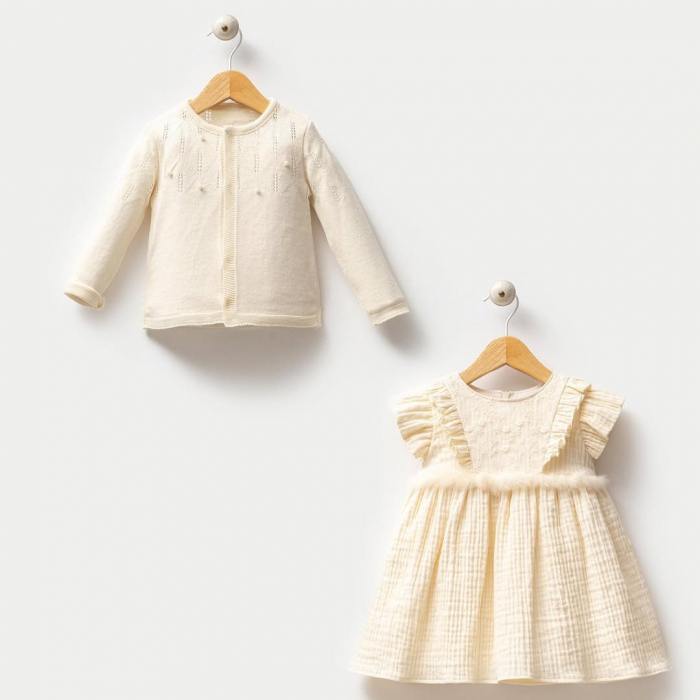 Set Rochiță și Bluziță Fetițe Esther – Delicatețe și Eleganță într-un Singur Set [1]