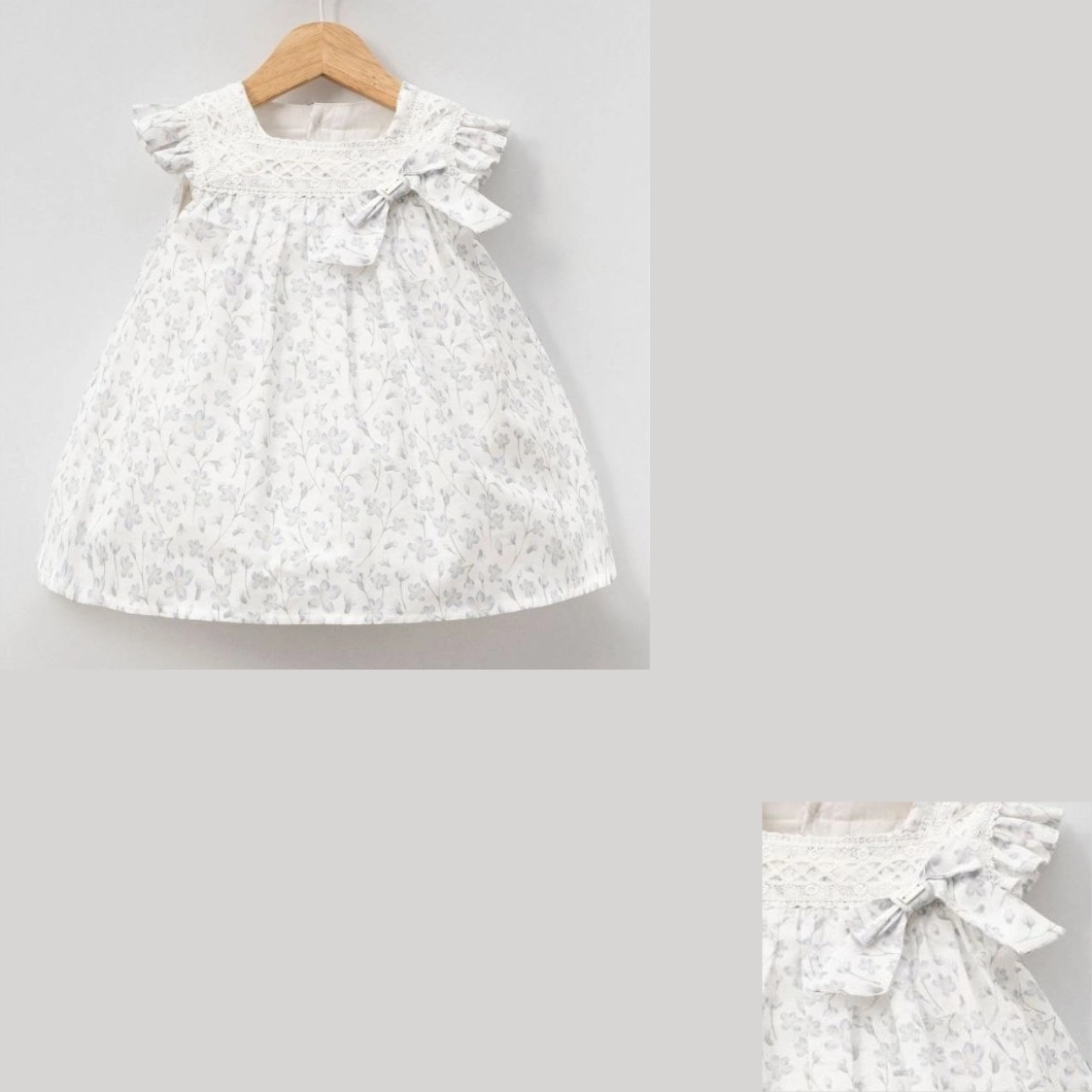 Rochiță Fetițe Henrieta - Bumbac Organic cu Imprimeu Floral [8]