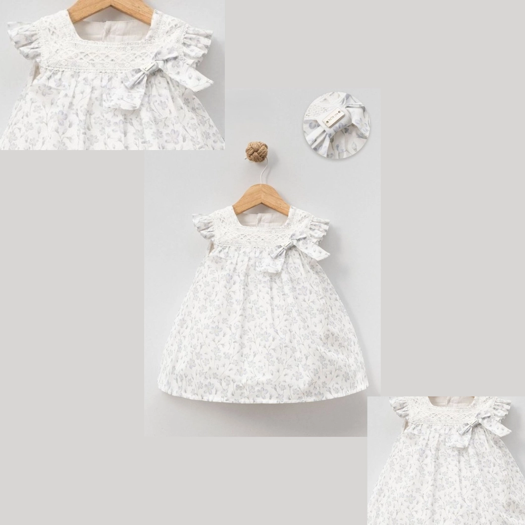Rochiță Fetițe Henrieta - Bumbac Organic cu Imprimeu Floral [7]