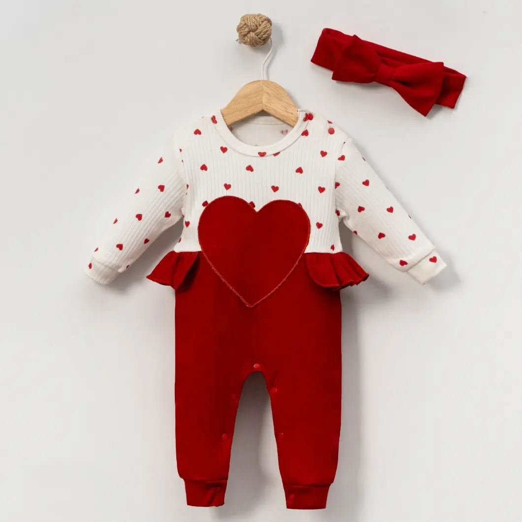 Salopetă cu Bentiță Inimioara Mea Bumbac 0–12 Luni [2]