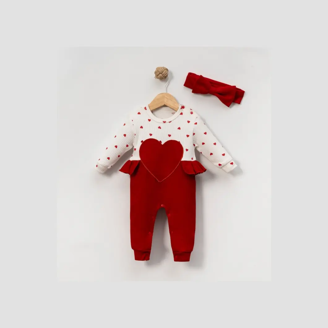 Salopetă cu Bentiță Inimioara Mea Bumbac 0–12 Luni [7]