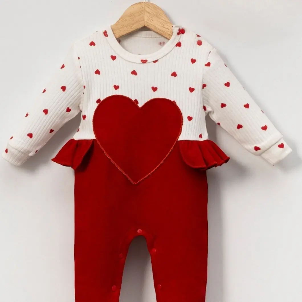 Salopetă cu Bentiță Inimioara Mea Bumbac 0–12 Luni [3]