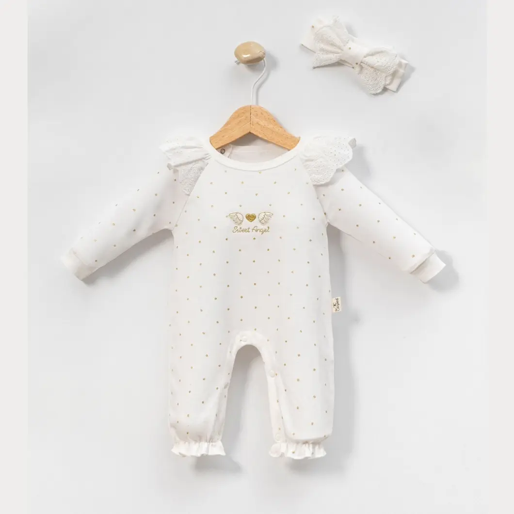 Salopetă cu Bentiță Sweet Angel Bumbac 0–9 Luni [3]