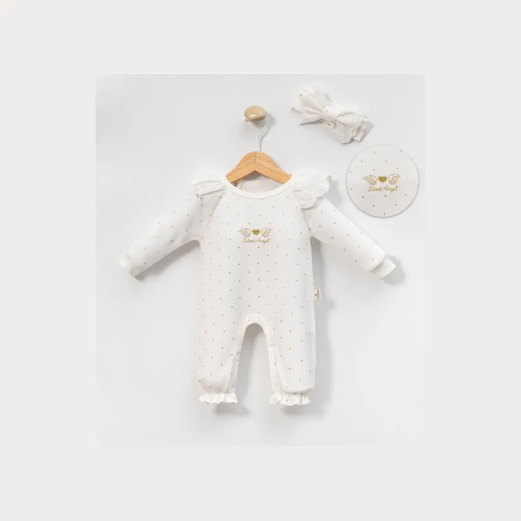 Salopetă cu Bentiță Sweet Angel Bumbac 0–9 Luni [9]