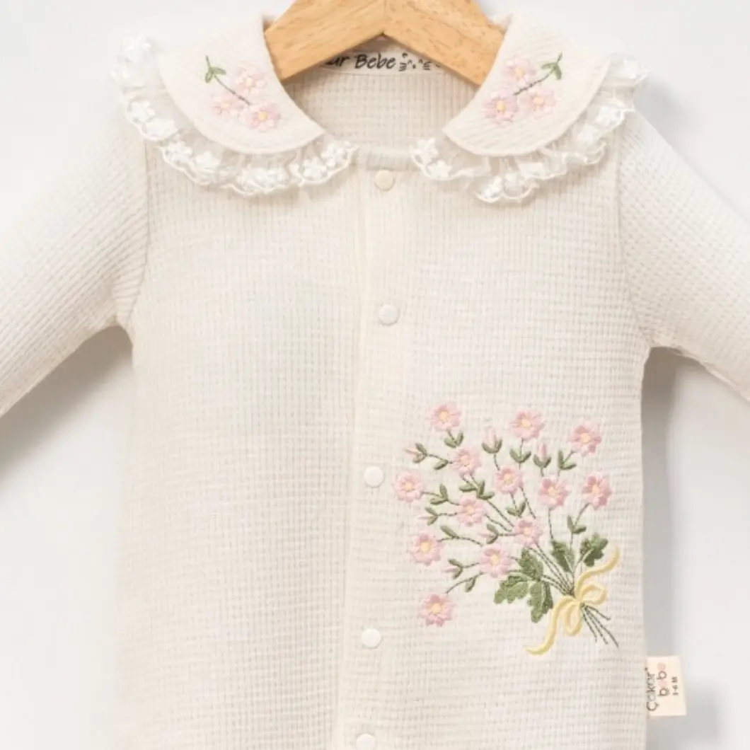 Salopetă Fetițe Primavera Bumbac 0–12 Luni [4]