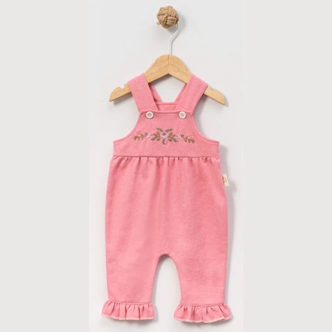 Salopetă Fetițe Thalia – Bumbac cu Bluziță și Broderie [3]