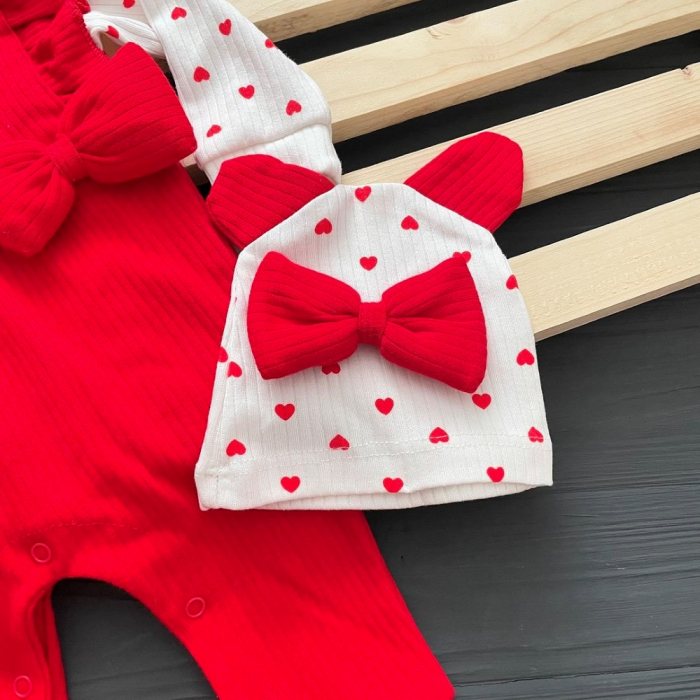 Salopetă Fetițe cu Căciuliță Tiny Hearts [3]
