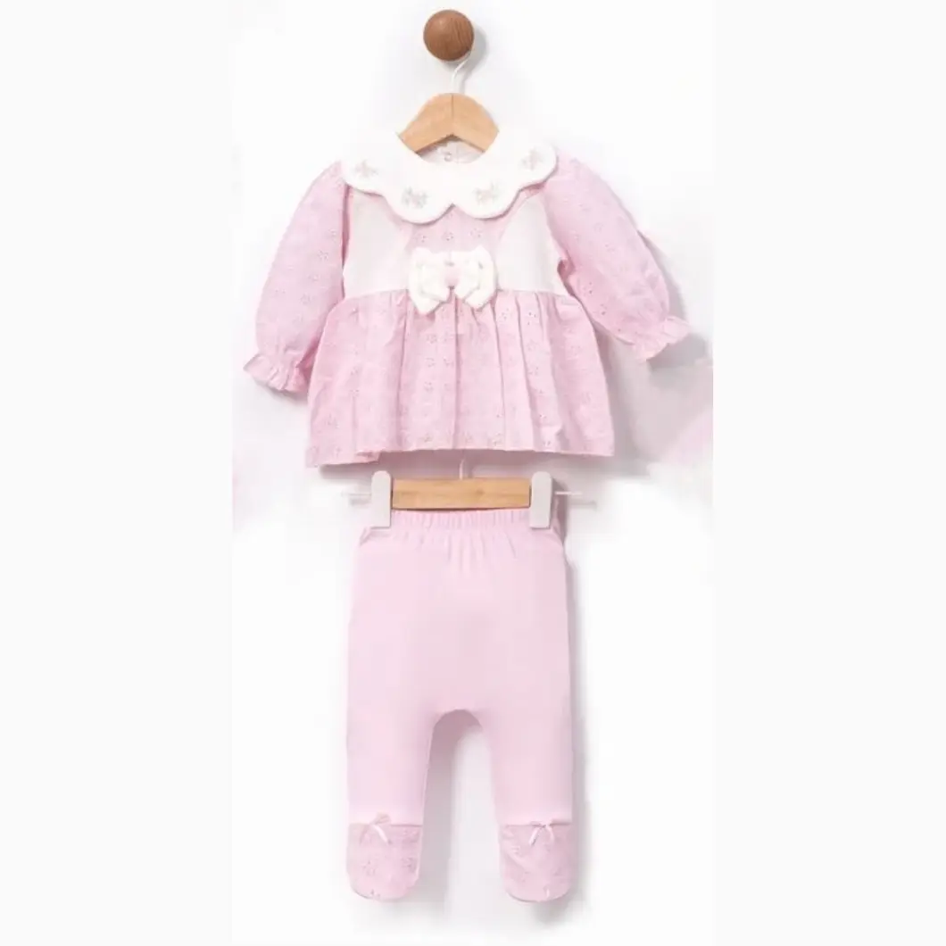 Set 10 Piese Nou-Născut Fetiță – Antique Roz Bumbac OEKO-TEX [3]