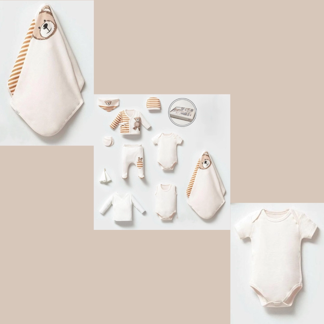 Set 10 Piese Nou-Născuți - Welcome Darling, 100% Bumbac | Confort și Stil pentru Bebe [8]