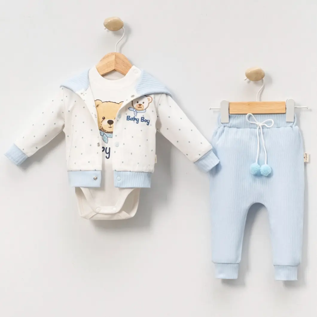 Set 3 Piese Băieței – Baby Boy – 100% Bumbac OEKO-TEX [2]