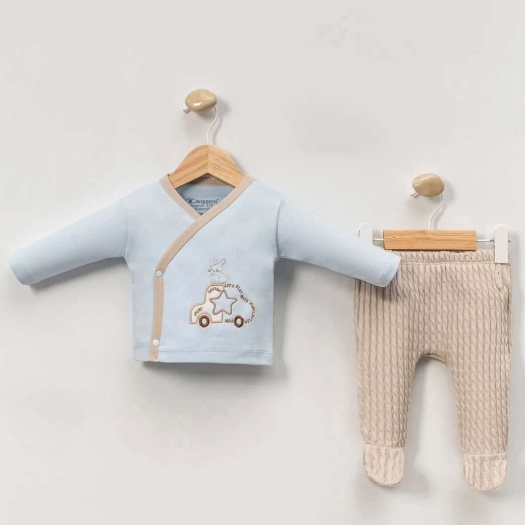 Set Nou-Născuți Bunny Car – 100 % Bumbac OEKO-TEX 5 Piese [3]