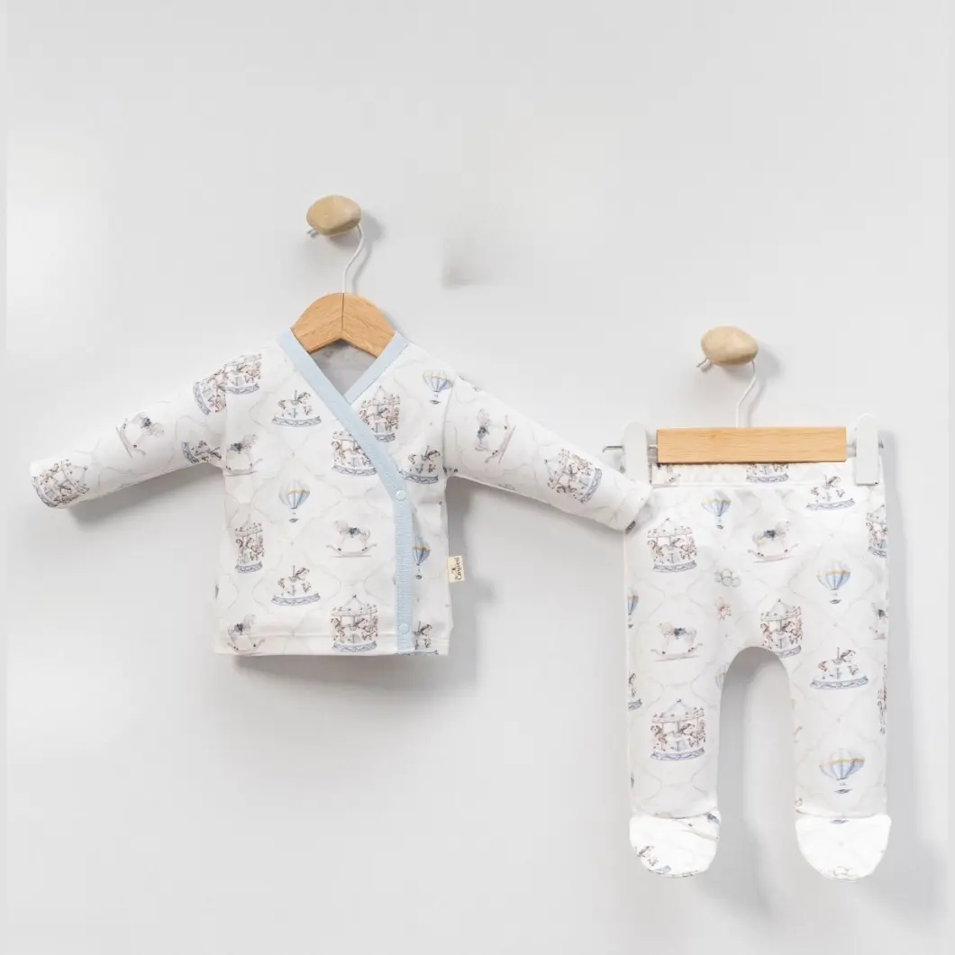 Set 5 Piese Băieței Carousel 0–3 Luni Bumbac OEKO-TEX [3]