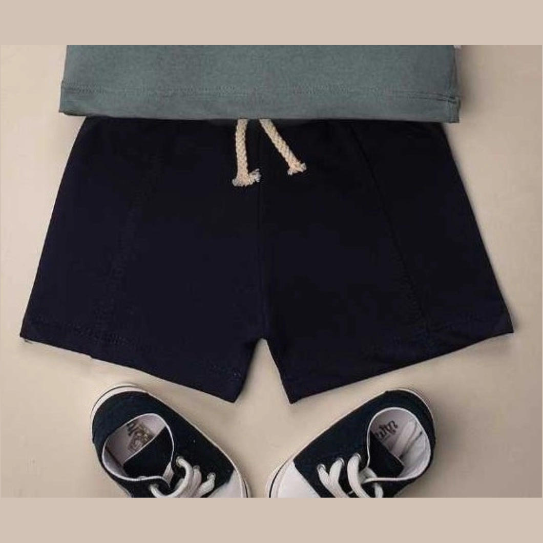 Set 2 Piese de Vară Băietei - AnywayBot, 100% Bumbac, Tricou și Pantaloni Scurți [5]