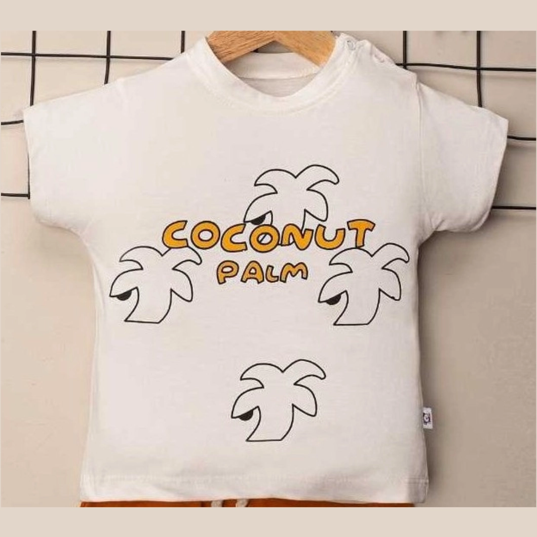 Set 2 Piese de Vară Băietei - Coconut Palm, 100% Bumbac [3]