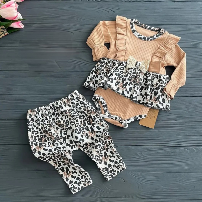 Set 2 Piese Fetițe Chocolate - 100% Bumbac [10]
